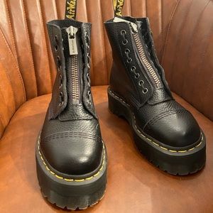 JADON LEATHER PLATFORM BOOTS